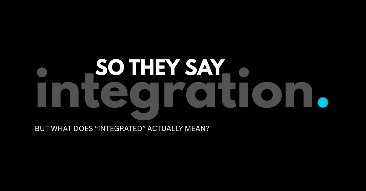 So they say they have an integration — what integrated actually means for campus credentials